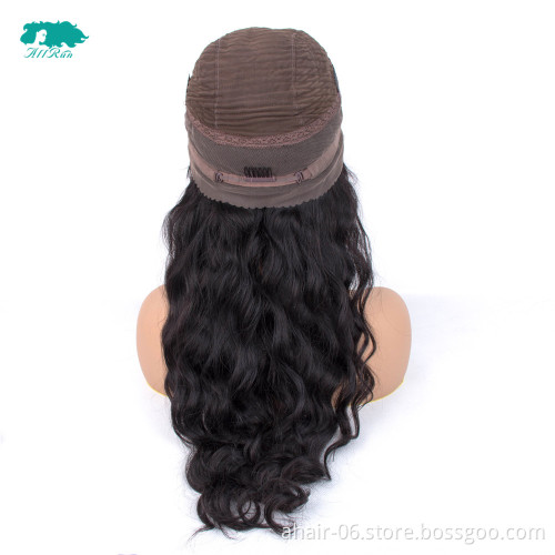 Unprocessed 180% density human hair brazilian wigs,remy human hair 360 lace wigs